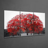 Red Tree Glass Wall Art by Insigneart USA