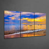 Sunset on the Beach Glass Wall Art by Insigneart USA