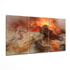 Volcano Mega Glass Wall Art by Insigneart USA