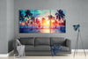 Palm Glass Wall Art by Insigneart USA
