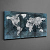 World Map Mega Glass Wall Art by Insigneart USA