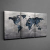 World Map Mega Glass Wall Art by Insigneart USA
