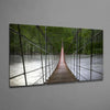 Suspension Bridge Mega Glass Wall Art by Insigneart USA