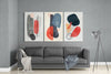 Abstract Shapes 3 Glass Wall Arts by Insigneart USA
