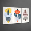 Abstract Shapes 4 Glass Wall Arts by Insigneart USA