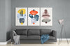 Abstract Shapes 4 Glass Wall Arts by Insigneart USA