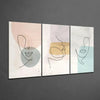 Abstract Shapes 7 Glass Wall Arts by Insigneart USA