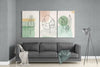 Abstract Shapes 8 Glass Wall Arts by Insigneart USA