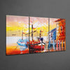 Boat on the Beach Glass Wall Art by Insigneart USA