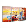 Boat on the Beach Glass Wall Art by Insigneart USA