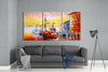 Boat on the Beach Glass Wall Art by Insigneart USA