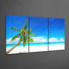 Palm Glass Wall Art on the Beach by Insigneart USA