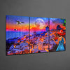 City and Woman Glass Wall Art by Insigneart USA