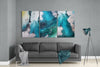 Abstract Blue Glass Wall Art by Insigneart USA