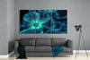 Blue Flower Glass Wall Art by Insigneart USA