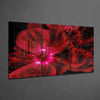 Red Flower Glass Wall Art by Insigneart USA