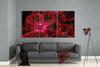 Red Flower Glass Wall Art by Insigneart USA