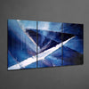 Sharp Blue Glass Wall Art by Insigneart USA