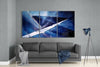 Sharp Blue Glass Wall Art by Insigneart USA
