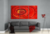 Red Loop Glass Wall Art by Insigneart USA