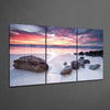 Stones on the Beach Glass Wall Art by Insigneart USA