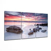 Stones on the Beach Glass Wall Art by Insigneart USA
