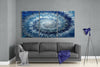 Blue Texture Glass Wall Art by Insigneart USA