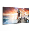 Lighthouse and Pier Glass Wall Art by Insigneart USA