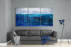 Blue Horizon Glass Wall Art by Insigneart USA