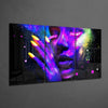 Neon Woman Glass Wall Art by Insigneart USA