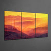 Hills and Sunset Glass Wall Art by Insigneart USA