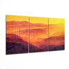 Hills and Sunset Glass Wall Art by Insigneart USA