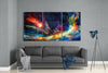 Colors of Space Glass Wall Art by Insigneart USA