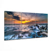Sunset On The Beach Glass Art by Insigneart USA