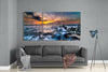 Sunset On The Beach Glass Art by Insigneart USA