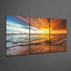 Sunset On The Beach Glass Art by Insigneart USA