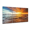 Sunset On The Beach Glass Art by Insigneart USA