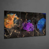 Orange, Blue, Purple Glass Art by Insigneart USA