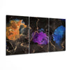 Orange, Blue, Purple Glass Art by Insigneart USA