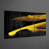 Yellow Touch Glass Art by Insigneart USA