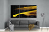 Yellow Touch Glass Art by Insigneart USA