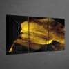 Yellow Touch Glass Art by Insigneart USA