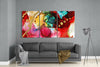 Red Harmony Glass Art by Insigneart USA