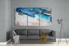 Blue Shore Glass Art by Insigneart USA