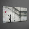 Heart Balloon - Banksy Glass Art by Insigneart USA