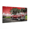 Red Classic Car Glass Art by Insigneart USA