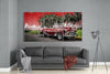 Red Classic Car Glass Art by Insigneart USA