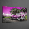Purple Classic Car Glass Art by Insigneart USA