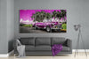 Purple Classic Car Glass Art by Insigneart USA