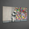 Behind The Curtain Mega Glass Wall Art by Insigneart USA